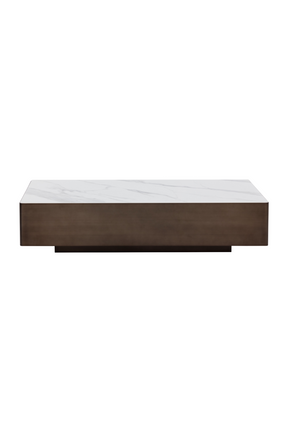 Bronze Framed Ceramic Coffee Table by Splendido Lenay