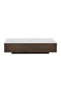 Modern European furniture - Bronze Framed Ceramic Coffee Table - www.oroa.com
