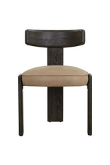 Modern European furniture - Oak Leather Dining Chairs (2) - www.oroa.com