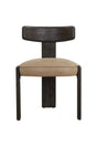Modern European furniture - Oak Leather Dining Chairs (2) - www.oroa.com