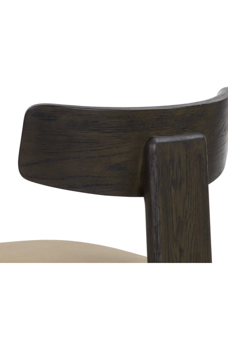 Modern European furniture - Oak Leather Dining Chairs (2) - www.oroa.com