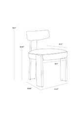 Modern European furniture - Oak Leather Dining Chairs (2) - www.oroa.com
