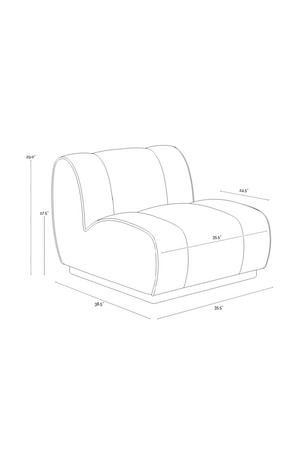 Rounded Modern Swivel Chair | Splendido Blaise