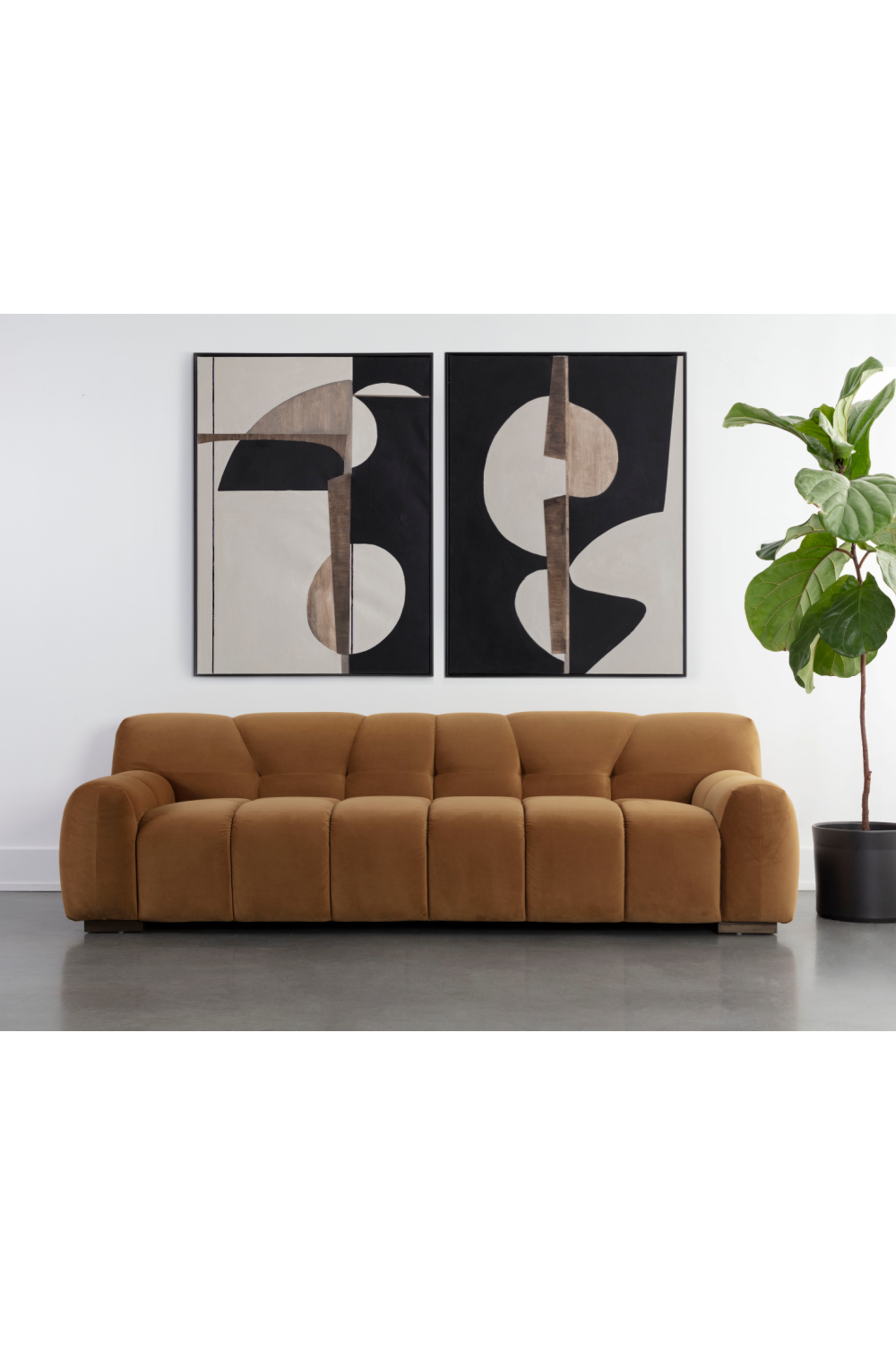 Gold Tufted Sofa | Splendido Romy