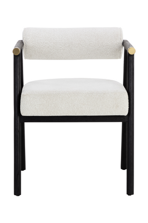 White Boucle Dining Armchair | Splendido Sova