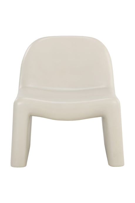Modern European furniture - Cream Concrete Indoor/Outdoor Lounge Chair - www.oroa.com
