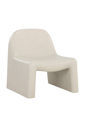 Cream Concrete Indoor/Outdoor Lounge Chair by Splendido Kessel Accent Chair