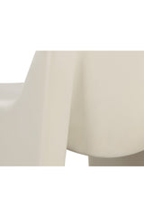 Modern European furniture - Cream Concrete Indoor/Outdoor Lounge Chair - www.oroa.com