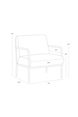 Modern European furniture - Hammered Brass Leather Lounge Chair - www.oroa.com