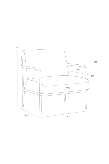 Modern European furniture - Hammered Brass Leather Lounge Chair - www.oroa.com
