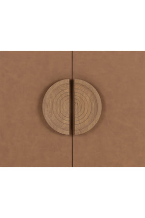 Modern European furniture - Smoked Acacia 2-Door Bar Cabinet - www.oroa.com