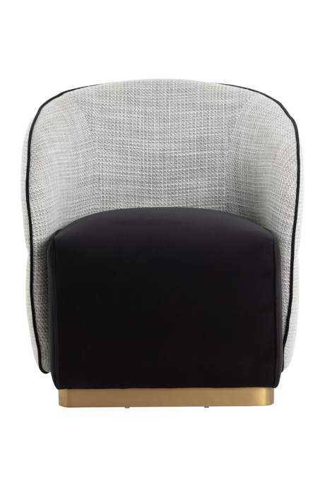 White Back Curved Lounge Chair | Splendido Fatina | Oroa.com