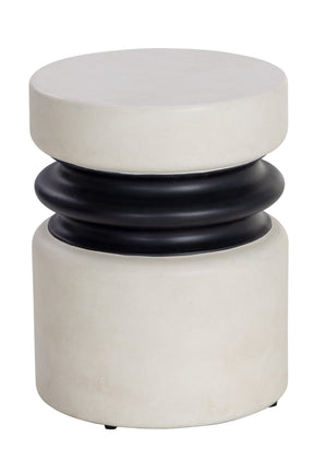 White Indoor/Outdoor End Table by Splendido Sumie Side Table
