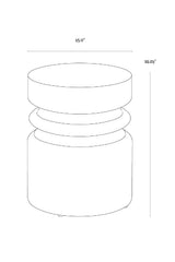 Modern European furniture - White Indoor/Outdoor End Table - www.oroa.com