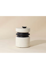 Modern European furniture - White Indoor/Outdoor End Table - www.oroa.com