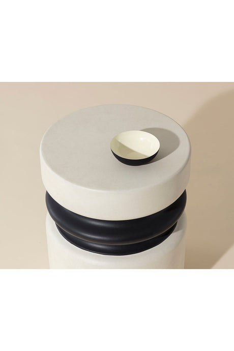 Modern European furniture - White Indoor/Outdoor End Table - www.oroa.com
