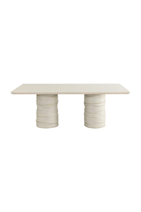 Cream Rectangular Indoor/Outdoor Dining Table by Splendido Alanya