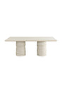 Modern European furniture - Cream Rectangular Indoor/Outdoor Dining Table - www.oroa.com