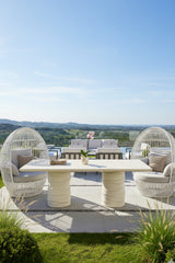 Modern European furniture - Cream Rectangular Indoor/Outdoor Dining Table - www.oroa.com