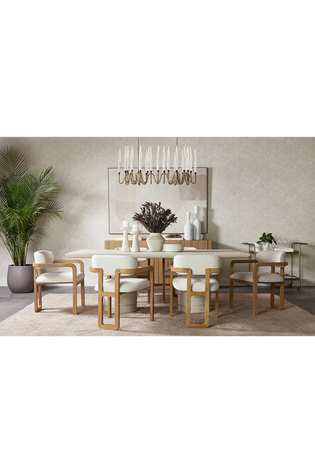 Modern European furniture - Cream Rectangular Indoor/Outdoor Dining Table - www.oroa.com