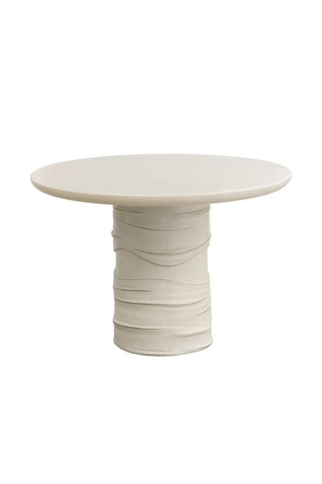 Modern European furniture - Cream Round Indoor/Outdoor Dining Table - www.oroa.com