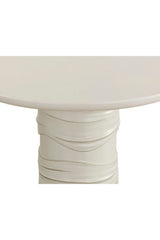 Modern European furniture - Cream Round Indoor/Outdoor Dining Table - www.oroa.com