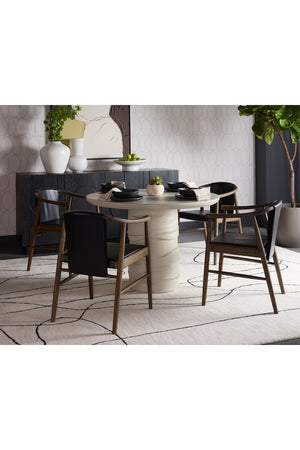 Modern European furniture - Cream Round Indoor/Outdoor Dining Table - www.oroa.com