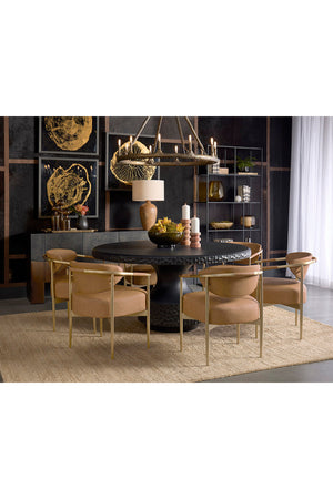 Black Concrete Indoor/Outdoor Dining Table | Splendido Brando | Oroa.com