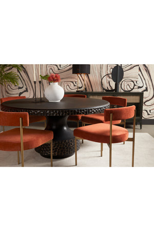 Black Concrete Indoor/Outdoor Dining Table | Splendido Brando | Oroa.com