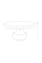 Modern European furniture - Black Concrete Indoor/Outdoor Dining Table - www.oroa.com