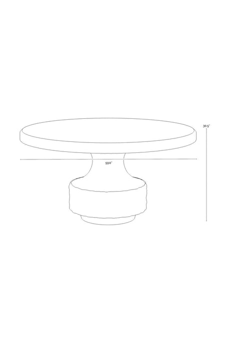 Modern European furniture - Black Concrete Indoor/Outdoor Dining Table - www.oroa.com