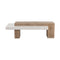 Modern European furniture - Rectangular Timber-Effect Indoor/Outdoor Coffee Table - www.oroa.com