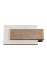 Modern European furniture - Rectangular Timber-Effect Indoor/Outdoor Coffee Table - www.oroa.com