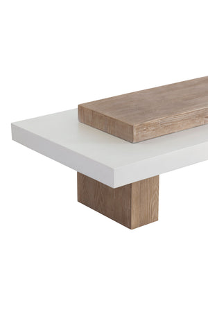 Rectangular Timber-Effect Indoor/Outdoor Coffee Table | Splendido Herriot | Oroa.com