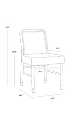 Rubberwood Framed Dining Chairs (2) Modern European furniture -  www.oroa.com
