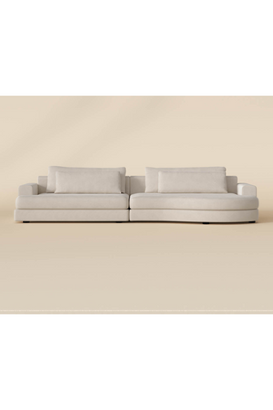 Cream Curved Seat Sofa | Splendido Baela
