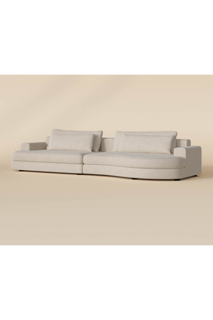Cream Curved Seat Sofa | Splendido Baela