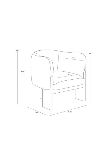 Modern European furniture - Black Leather Curved Lounge Chair - www.oroa.com