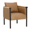 Modern European furniture - Curved Wood Frame Lounge Chair - www.oroa.com
