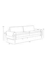 Modern European furniture - Brown Leather Strapped Sofa - www.oroa.com