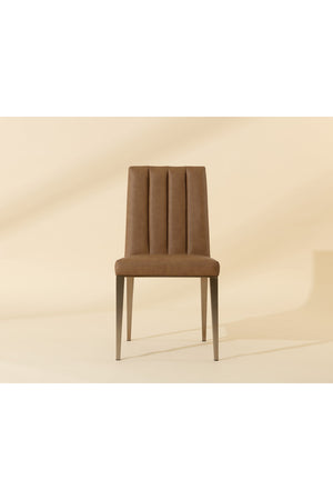 Modern European furniture - Vertical Channeled Dining Chairs (2) - www.oroa.com