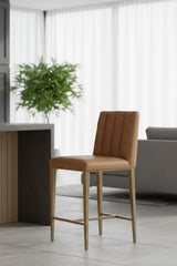 Modern European furniture - Contemporary Metal Frame Counter Stool - www.oroa.com