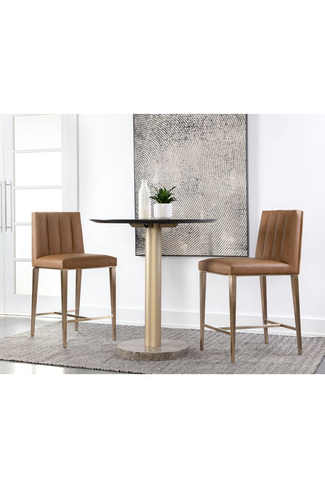 Modern European furniture - Contemporary Metal Frame Counter Stool - www.oroa.com