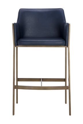 Leather-Look Bar Stool by Splendido Bernadette Barstool, alternate view 3