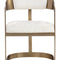 Modern European furniture - Antique Brass Framed Dining Chair - www.oroa.com