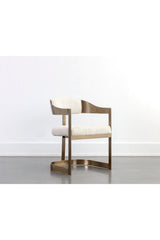 Modern European furniture - Antique Brass Framed Dining Chair - www.oroa.com