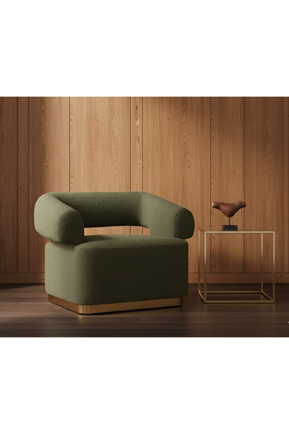 Green Swivel Lounge Chair | Splendido Aggie | Oroa.com