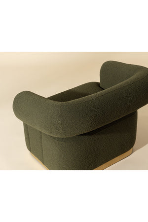 Modern European furniture - Green Swivel Lounge Chair - www.oroa.com