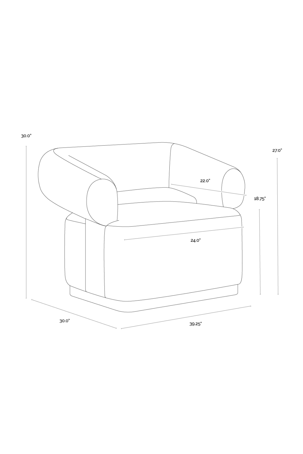 Green Swivel Lounge Chair | Splendido Aggie | Oroa.com