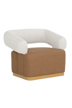 Two-Toned Swivel Lounge Chair by Splendido Aggie Accent Chair